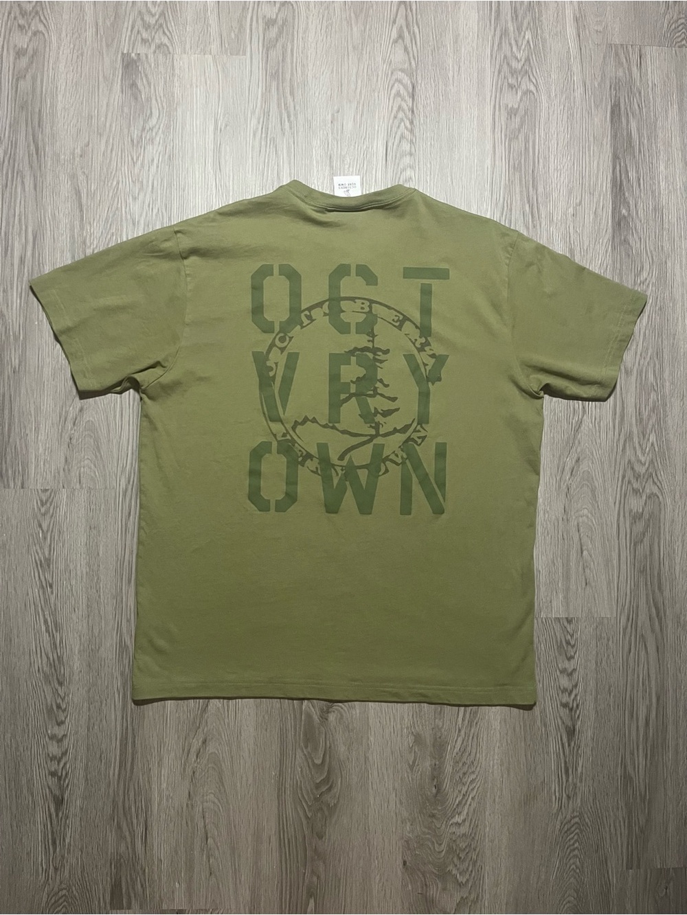 OVO green logo spell out graphic double sided T-shirt men’s XL ￼